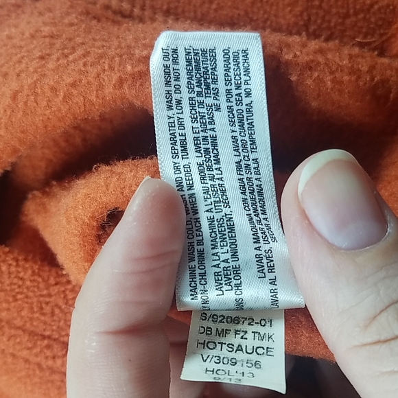 Old Navy Orange Fleece Pullover Sweater - Picture 6 of 6